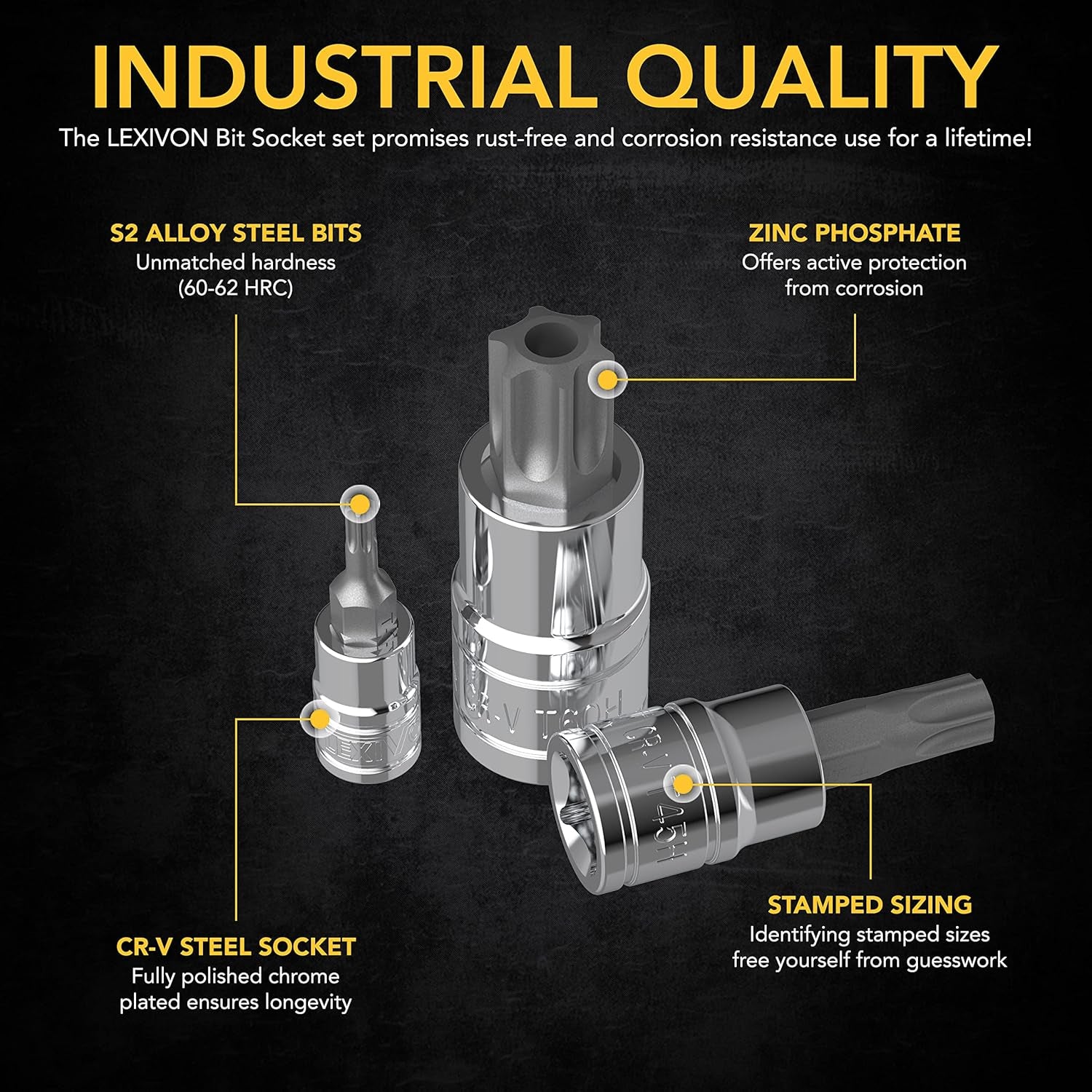 Unlock your DIY potential with the LEXIVON 34-Piece Master TORX Bit Socket Set! 💪🔧 Premium S2 Alloy Steel for unmatched durability + enhanced storage case included! Perfect for any project! #ToolTime #DIYGoals