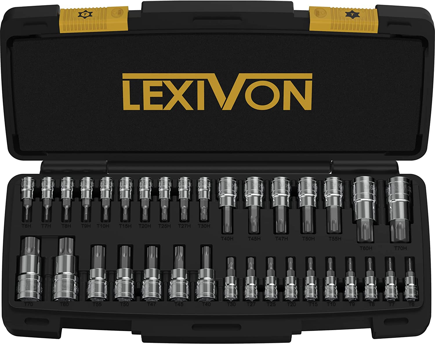Unlock your DIY potential with the LEXIVON 34-Piece Master TORX Bit Socket Set! 💪🔧 Premium S2 Alloy Steel for unmatched durability + enhanced storage case included! Perfect for any project! #ToolTime #DIYGoals