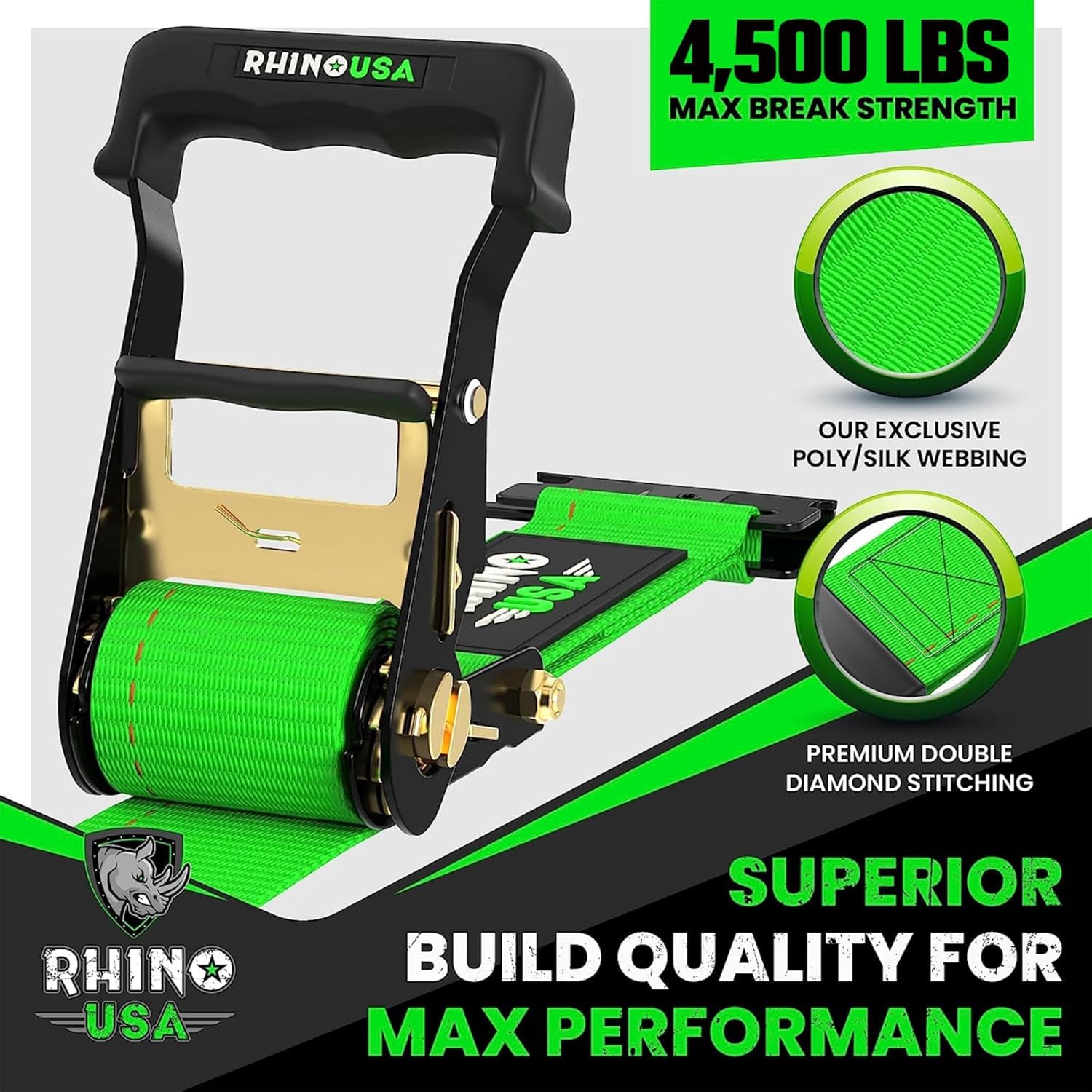 Secure Your Ride with Rhino USA's Heavy-Duty Wheel Chock & Tie Down Kit! 🚜💪 Perfect for ATVs, UTVs, Lawn Mowers & More! #TrailerSafety #AdventureReady