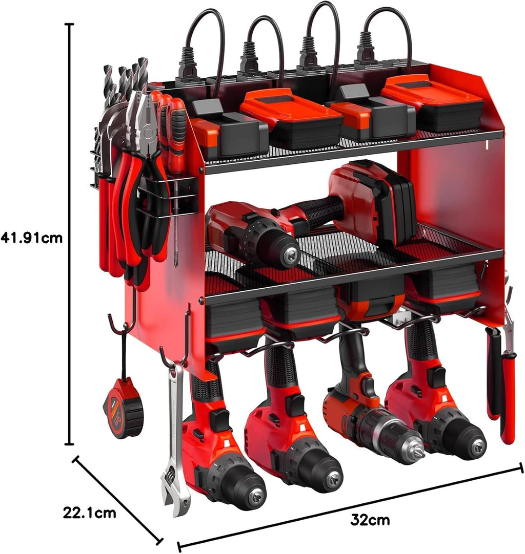 Transform your garage with the CCCEI Modular Power Tool Organizer! 🚀 Perfect for storing 4 drills, screwdrivers, and drill bits—plus a built-in charging station with 8 outlets! ⚡🛠️ #GarageGoals #ToolOrganization