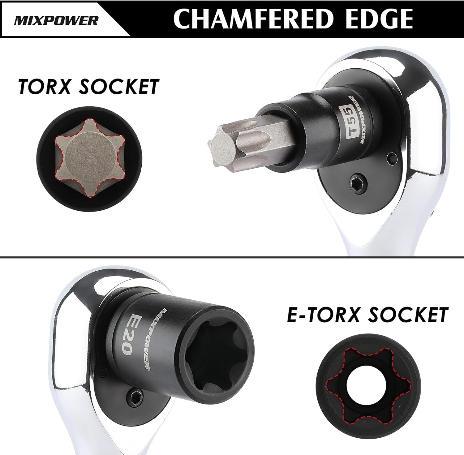 Unlock your DIY potential with the MIXPOWER 32PCS Torx Bit Socket Set! Perfect for tackling any project with 14 star bits & 13 E-Torx sockets made from durable CR-V & S2 alloy steel. #ToolTime #DIY #HomeImprovement
