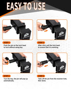 Secure Your Trailer with the METOWARE Hitch Lock - Perfect Fit for Class III & IV Receivers! 🚚🔒 #TrailerSafety #HitchLock